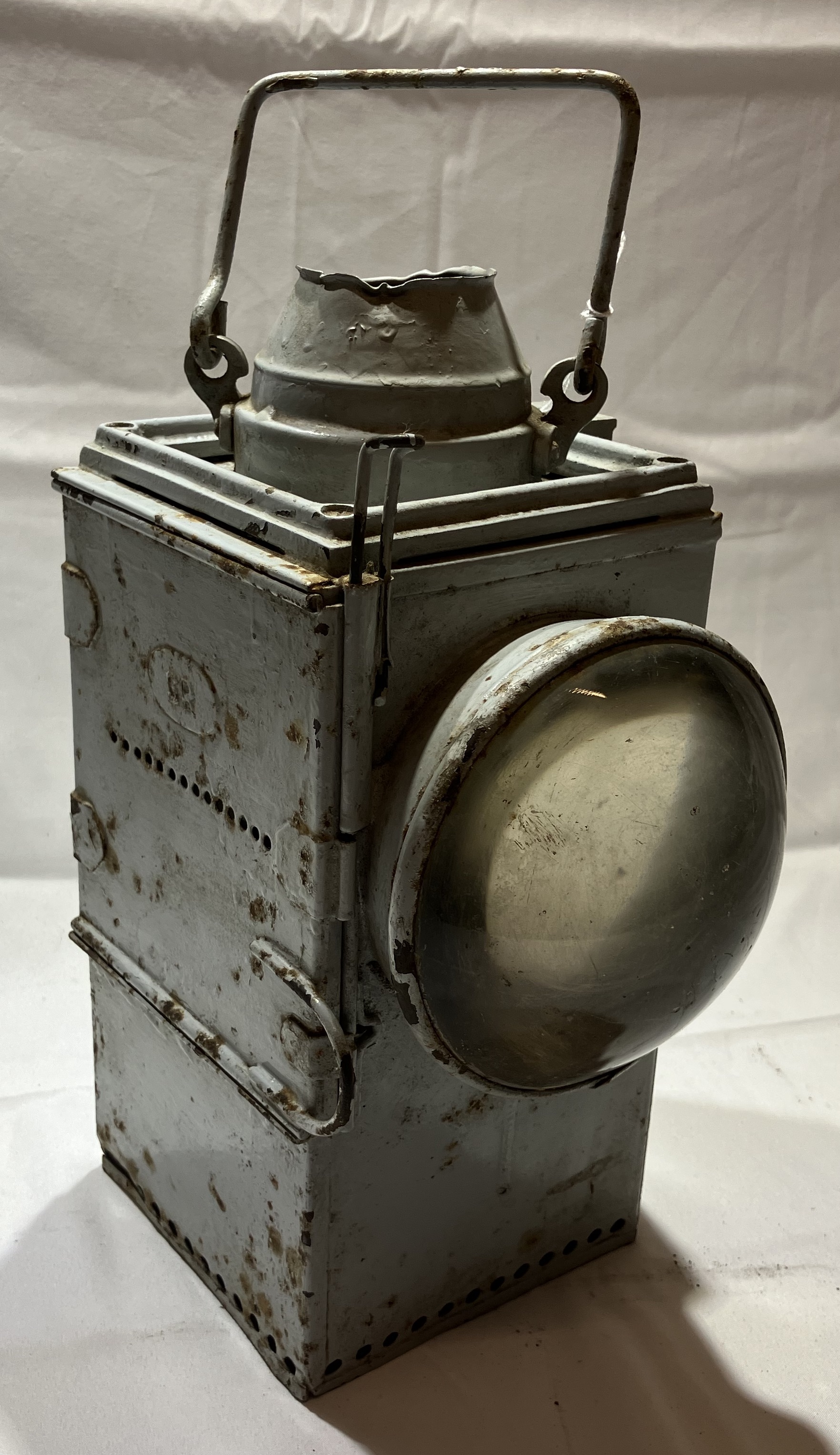 Grey Southern Railway Lamp. In as used condition.