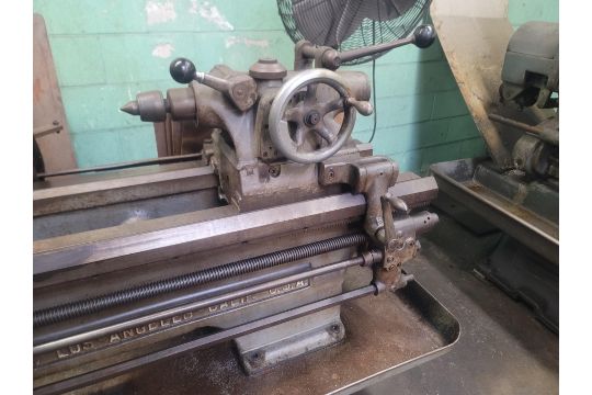 AXELSON 16 X 54 LATHE, 9" 3-JAW CHUCK, TAILSTOCK, 8' BED, S/N 4945 - Image 3 of 8