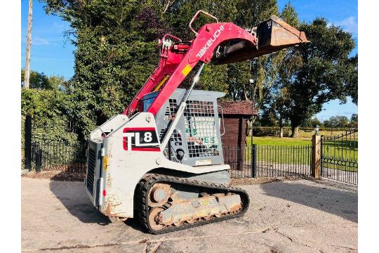 TAKEUCHI TL8 TRACKED SKIDSTEER *3519 HOURS* C/W BUCKET - Image 7 of 19