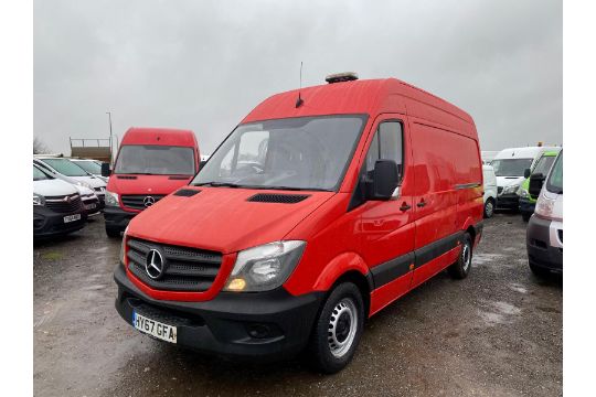 2017 67 MERCEDES-BENZ SPRINTER 314CDI PANEL VAN - 159K MILES - EURO 6 - INTERNAL RACKING - Image 1 of 18