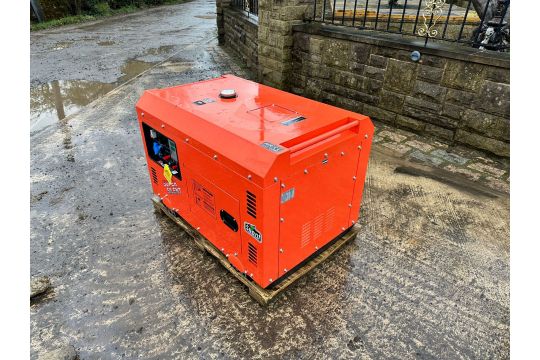 NEW/UNUSED DG9500SE 9.5KVA SUPER SILENT DIESEL GENERATOR - Image 4 of 10