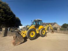 2011 NEW HOLLAND B115B COMMAND CONTROL POWERSHIFT WHEELED FRONT LOADER 4CX TYPE BACKHOE - 10% BP