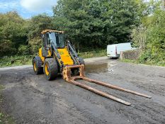 2009 JCB 416HT 4WD LOADING SHOVEL WITH LONG PALLET FORKS