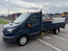 2019 19 FORD TRANSIT 350 DROPSIDE TAIL LIFT VAN - 112K MILES - EURO 6 - SAT NAV - AIR CON