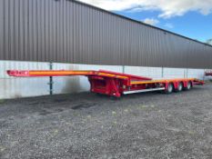 2021 DENNISON EXTENDER LOW LOADER TRAILER WITH LIFT UP DECK - 10% BUYERS PREMIUM