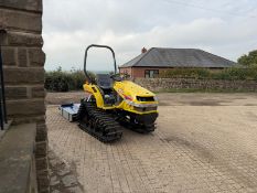 ISEKI PICCORO TPC15 COMAPCT TRACKED CRAWLER TRACTOR WITH 2019 BEACONSFIELD BTOP100 TOPPER MOWER