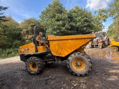 2016 JCB 6TFT POWERSHUTTLE STRAIGHT TIP 6 TON DUMPER - 1967 HOURS
