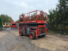 2018 SKYJACK SJ8841RT 14.5MTR 4WD DIESEL ROUGH TERRAIN SCISSOR LIFT