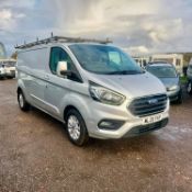 2020 20 FORD TRANSIT CUSTOM 300LIMITD EBLUE PANEL VAN - 153K MILES - EURO 6 - AIR CON - NO VAT