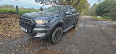 2018 68 FORD RANGER WILDTRAK 4X4 DCB TDCI A PICK UP - 70K MILES - LEATHER SEATS - 1 KEY