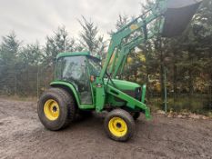 2003 JOHN DEERE 4610 43HP 4WD COMPACT TRACTOR WITH FRONT LOADER AND BUCKET - 4303 HOURS