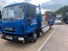 IVECO EUROCARGO 75E16S 3.9 23FT DROPSIDE LORRY - PALFINGER PC3800 CRANE (U1009) - 295K MILES