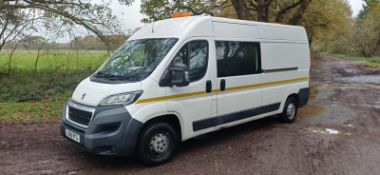 2018 18 PEUGEOT BOXER 335 PRO L3H2 BLUE HDI WELFARE VAN - 68K MILES - 7 SEATS - EURO 6