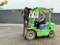 MITSUBISHI FD25 CONTAINER SPEC FORKLIFT*C/W PALLET TINES*