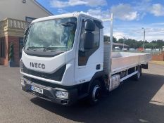 2017 17 IVECO EUROCARGO 75E16S S-A DROP SIDE VAN - 369K MILES - 3 SEATS - EURO 6