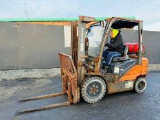 DOOSAN G25P-7 FORKLIFT*C/W FORK POSITIONER*YEAR 2019*