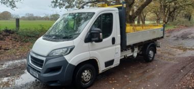 2018 68 PEUGEOT BOXER 335 L2 BLUEHDI TIPPER VAN - 51K MILES - 1 KEY