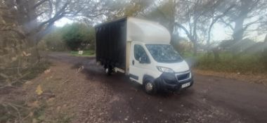 2020 70PEUGEOT BOXER 335 L3 BLUEHDI CURTAIL SIDER - 116K MILES - EURO 6 - AIR CON