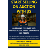 Ready to get started? Call us on 0330 332 5232 or email sellmyassets@universalauctions.group