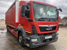 2017 17 MAN TGM 18.250 18 TON SLEEPER CAB CURTAIN SIDE HCV - 428KM