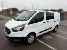 2018 68 FORD TRANSIT CUSTOM DOUBLE CAB VAN - 114K MILES - EURO 6 - 1 KEY