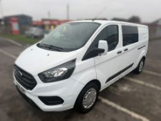2018 68 FORD TRANSIT CUSTOM DOUBLE CAB VAN - 114K MILES - EURO 6 - 1 KEY