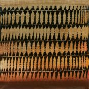 Heinz Mack: "Dynamische Struktur schwarz und braun" (Herbstblätter)