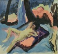 August Macke: "Composition II" (Susanna im Bade)