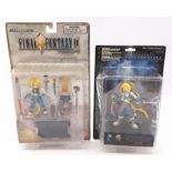 Bandai Final Fantasy action figure pair including: Final Fantasy IX Extra Soldier, Dissidia Tradi...