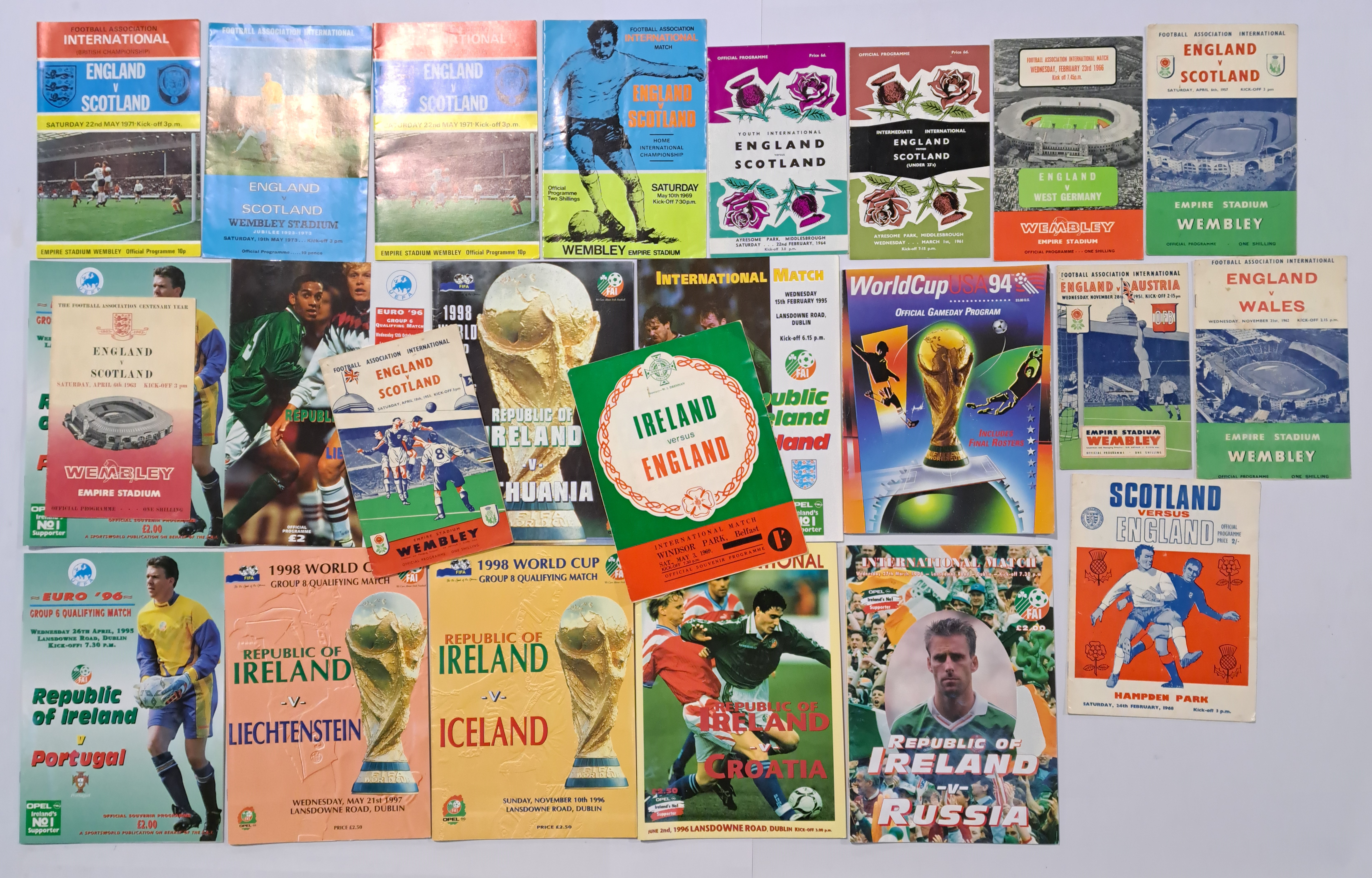 Football Programmes, a group of mainly 1950’s/1960’s