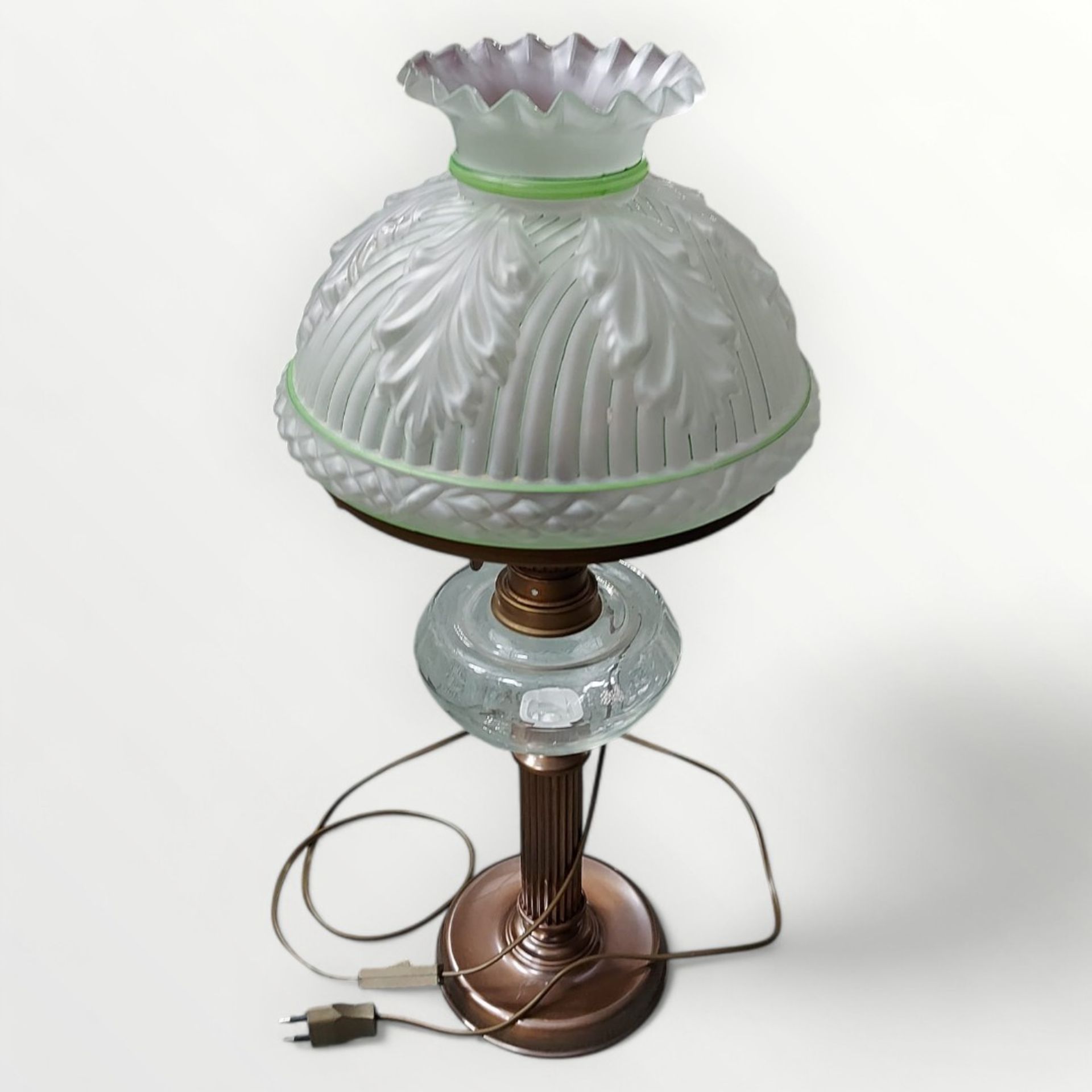 Jugendstil Petroliumlampe - Bild 3 aus 4