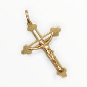 585 GG 14K Gold Kreuz Anhänger