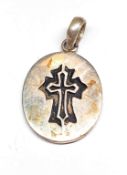 925 Silber Kreuz Anhänger