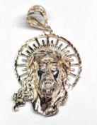 XL 925 Silber Jesus Anhänger