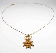 750 GG 18K Gold Malteser Kette