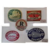 Lot antike Bremer Hotelwerbung