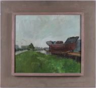 Buter, Michael (Putten 1956) "LPG-tanker Vinland", 1984,