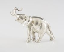 A silver elephant by Manuel Alcino