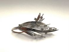 Brillant-Brosche 585 Weißgold