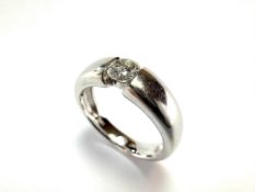 FABIANI-Ring 585 Weißgold, ein Brillant ca. 0,50 ct.