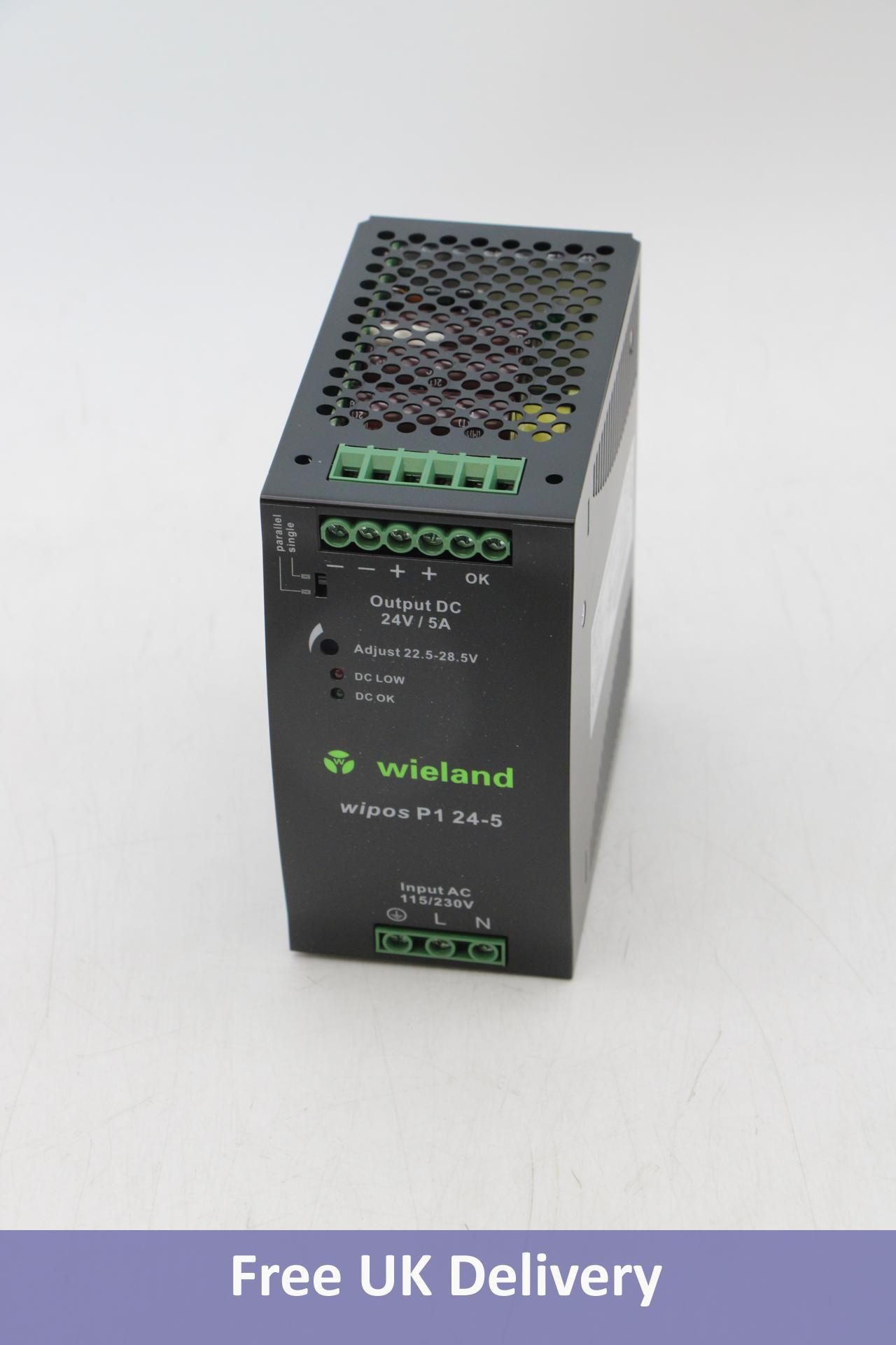 Wieland 81.000.6130.0 Wipos P1 24-5 Power Supply, 24VDC, 5A