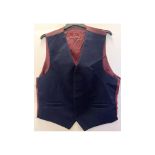 Two Harvey Parker Men's Cobham Waistcoast, Navy, Size XXL