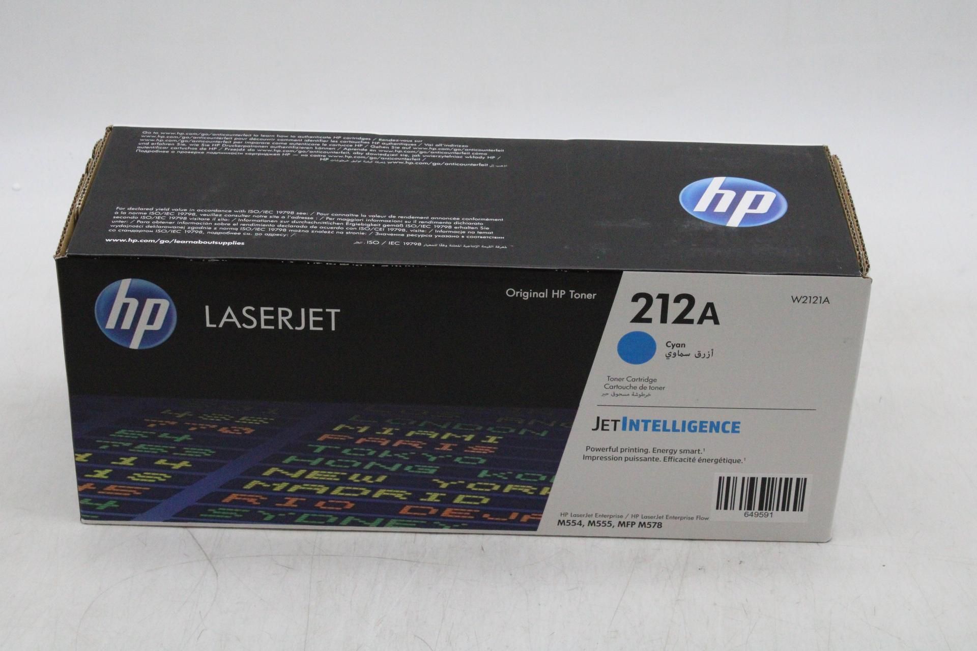 HP 212A Original HP LaserJet Toner Cartridge, Cyan
