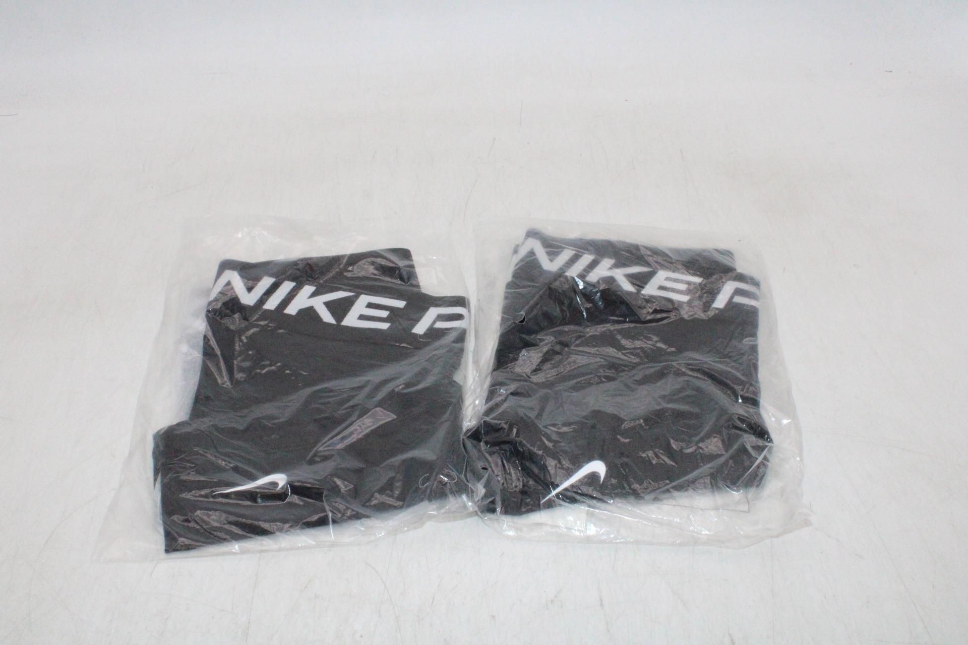Three Nike Pro 3" Shorts, Black, Size XS