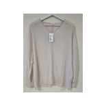 Filippa K Womens Riley Blouse, Ivory, EU 36