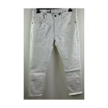 Two G-Star RAW Men's 3301 Slim Fit Jeans, White, 34W/30L