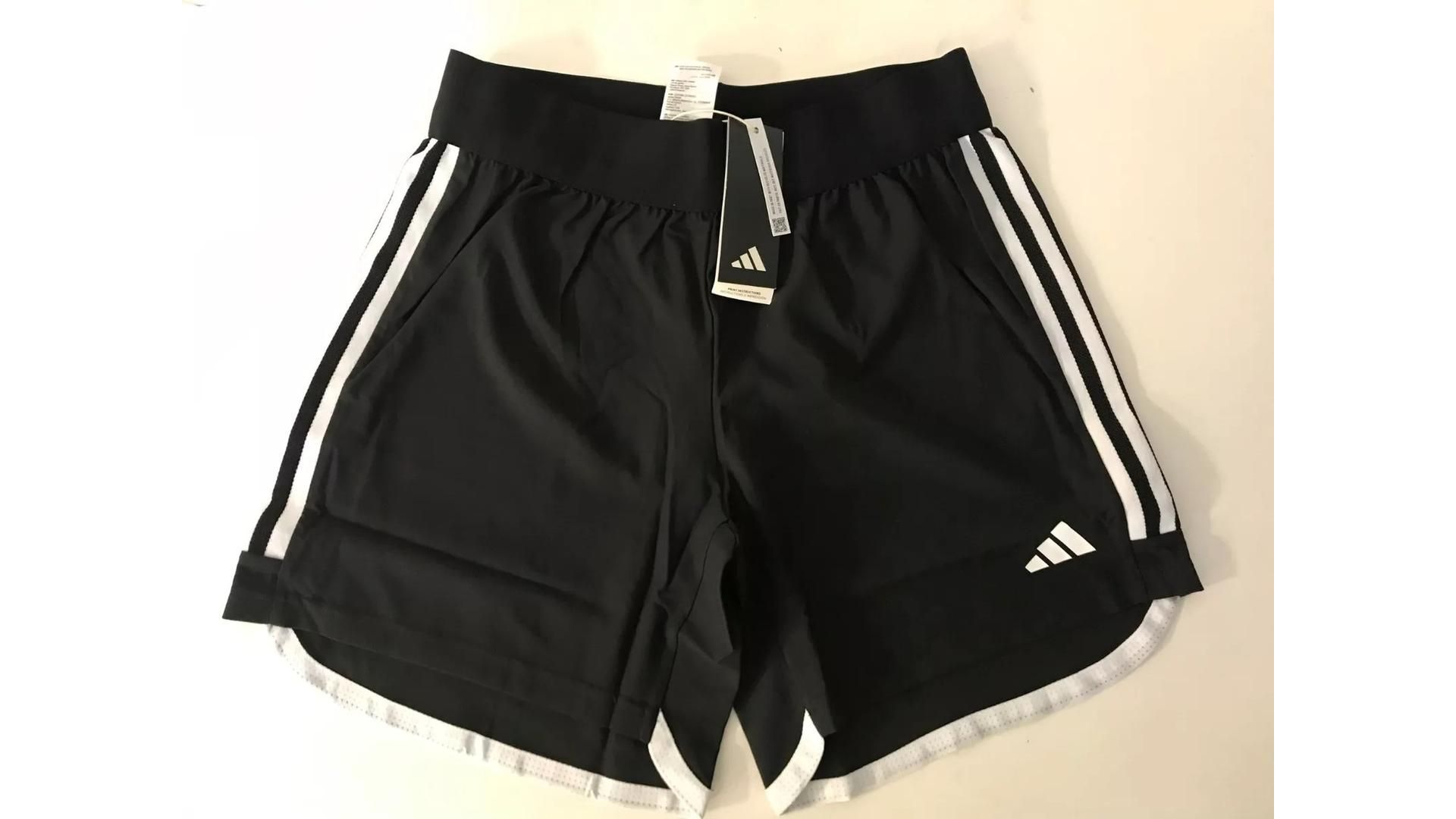Five Adidas Women's Tiro23 Show Shorts, Black/White, Size Small