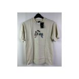 Two Huf Men's Song S/S T-Shirt, Stone, Size L