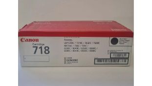 Canon 718 Black Toner Cartridge - 2 Pack