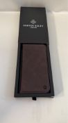 Three Porter Riley Leather Phone Case for iPhone 12.6 7 Flip, Chocolate Brown